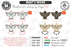 Layered Hanging Ornaments Laser Cut Bundle | Wall Decor SVG Product Image 2