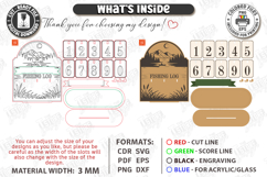 Fishing Log Trackers Laser Cut Bundle | Father's Day Gift Product Image 8