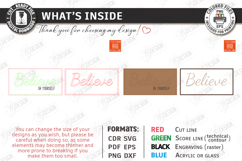 Motivational Wall Sign Laser Cut - Inspirational Quote SVG Product Image 2