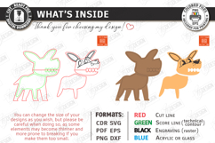 Animal Clothespin Puppets Laser Cut | Moving Mouth Toy SVG Product Image 2