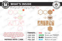 Honey Boxes Storage Laser Cut Bundle | Honeybee | Honeycomb Product Image 12
