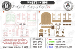 Mother's Day Miniature Roombox Laser Cut Bundle | 3D Layered Product Image 3