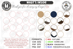 3D Layered Wall Art Laser Cut | Modern Home Interior Art SVG Product Image 3