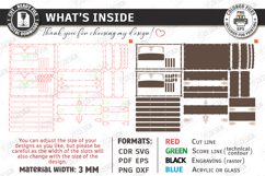 Retro Treasure Chest Laser Cut Bundle | 5 Vintage Boxes SVG Product Image 3