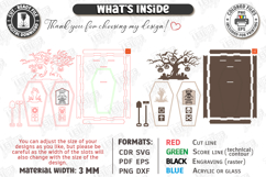 Mini Desktop Cemetery Laser Cut | Halloween Decorations SVG Product Image 3