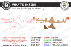 Rustic Bird Key Holder Laser Cut | Decorative Wall Hook SVG Product Image 3