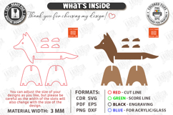 Animal Tape Dispenser Laser Cut | Desktop Tape Holder | Fox Product Image 3