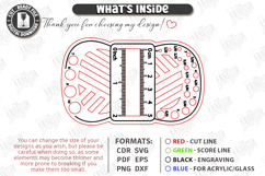 Knitting Needle Gauge Laser Cut | Knitting Accessories SVG Product Image 2