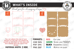 Valentine&#039;s Day Gift Box Laser Cut|Valentine&#039;s Candy Box SVG Product Image 2