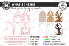 3D Layered Easter Decor Laser Cut | Multilayered Night Light Product Image 3