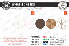 Wooden Snack Serving Tray Laser Cut | Modern Kitchenware SVG Product Image 3