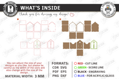 3D House Organizers Laser Cut Bundle | Storage Boxes | CNC Product Image 2