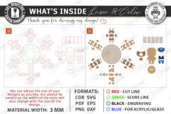 Wooden Music Box Laser Cut | Decorative 3D Carousel SVG |CNC Product Image 3