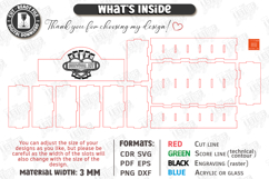 Drink Packet Organizer Laser Cut | Storage Box | Kitchen SVG Product Image 3