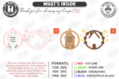 Mother's Day Floral Ornament Laser Cut Bundle | Gift Tag SVG Product Image 3