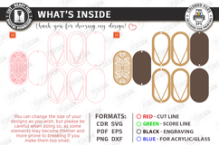 Embroidery Scissors Wooden Cases Laser Cut Bundle | Boho SVG Product Image 3