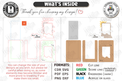 Mother's Day Personalized Photo Frames Laser Cut Bundle SVG Product Image 3