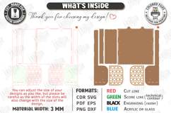 Desktop Book and Photo Organizer Laser Cut | Wall Decor |CNC Product Image 13