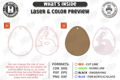 Easter Basket Tag Laser Cut | Hanging Name Tag | Gift Label Product Image 2