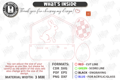 Minimalist Easter Bunny Shelf Sitter Laser Cut | Boho Easter Product Image 2