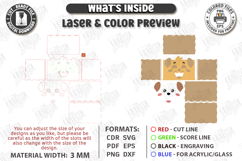 Funny Tissue Boxes Laser Cut Bundle | Cute Cartoon Animals Product Image 18