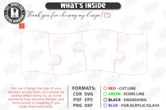 Puzzle Charcuterie Board Laser Cut Bundle | Serving Tray SVG Product Image 3