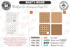 Sliding Puzzle Laser Cut | Montessori | Numbers and Hearts Product Image 3