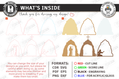 Easter Night Light Laser Cut | Religious LED Light SVG | CNC Product Image 3