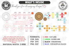 3D Music Boxes Laser Cut Bundle | Nursery Decor | Kids Laser Product Image 3