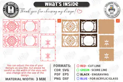 Mini Wooden Gift Box Laser Cut | Wedding Favor Box | Pattern Product Image 3