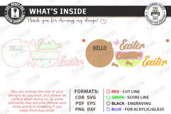 Easter Round Sign Laser Cut | Wall Spring Sign SVG Product Image 3