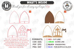 Easter Night Light Laser Cut | Religious LED Light SVG | CNC Product Image 3