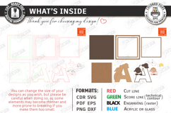 Nursery Name Signs Alphabet Laser Cut Bundle | Monogram SVG Product Image 3