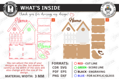 House Shaped Organizer Laser Cut | Desktop Storage Box SVG Product Image 3