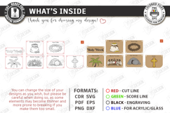 Holy Week Interactive Chart Laser Cut Bundle. Easter Story Product Image 8