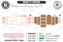 Miniature Cabinet Book Nook Laser Cut Bundle | Dollhouse SVG Product Image 2