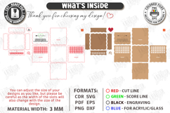 Flowers and Chocolate Boxes Laser Cut Bundle. Mother's Day Product Image 8