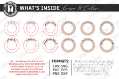 Round Napkin Rings Laser Cut Kit|Adornment Dining Table SVG Product Image 3