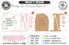 Daily Affirmations for Kids Laser Cut | Motivational SVG Product Image 3