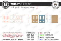 3D Miniature Door Notebook Cover Laser Cut Bundle | Vintage Product Image 12