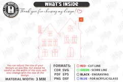 Christmas Village Laser Cut|Christmas Tree Skirt|Home Decor Product Image 3