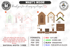 Decorative Door Bookends Laser Cut | Home Library Accessory Product Image 3