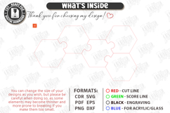 Puzzle Charcuterie Board Laser Cut Bundle | Serving Tray SVG Product Image 4