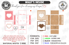 Flowers and Chocolate Box Laser Cut | Mother's Day Gift Idea Product Image 3