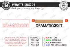 Bathroom Door Corner Laser Cut |Office Wall Sign| Funny SVG Product Image 2