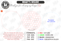 Puzzle Sample Laser Cut| Modern Puzzle |Family Activity SVG Product Image 3