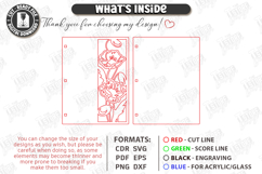 Notebook Cover Laser Cut | Floral and Geometric Planner SVG Product Image 3