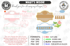 Easter Door Hangers Laser Cut Bundle | Easter Basket Planter Product Image 8