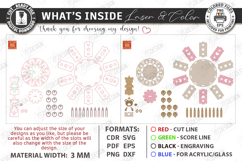 Music Boxes Laser Cut Bundle | Decorative 3D Carousel SVG Product Image 4