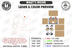 Funny Tissue Box Laser Cut | Cute Cartoon Animal | Raccoon Product Image 3